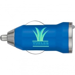 Blue USB Car Adapter Custom Cell Phone Charger