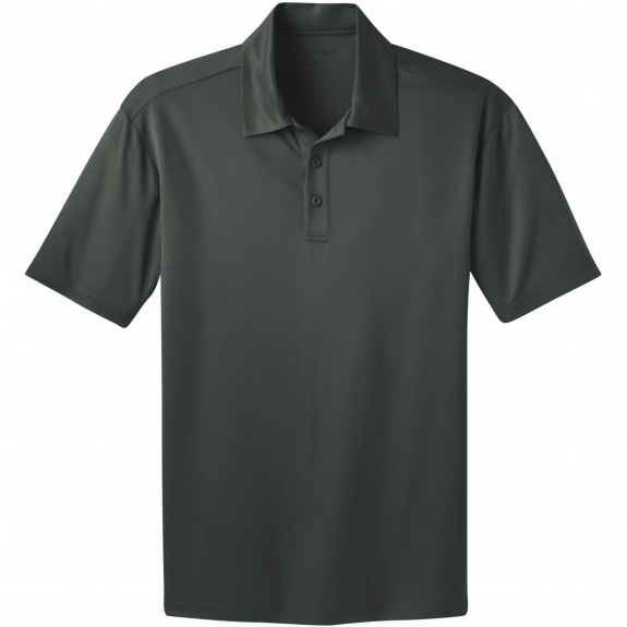 Steel Grey Port Authority Silk Touch Performance Custom Polo Shirt