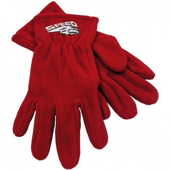 Red Fleece Winter Custom Gloves