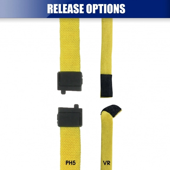 Cotton Knit Customized Lanyard Release Options