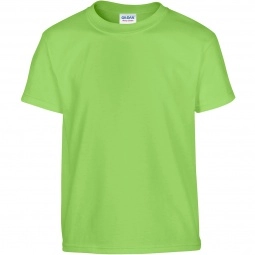 Lime Gildan 100% Cotton 5.3 oz. Promotional T-Shirt - Youth - Colors