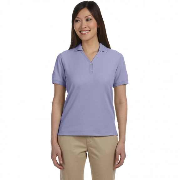 Lavender Devon & Jones Pima Pique Short-Sleeve Custom Polo Shirt