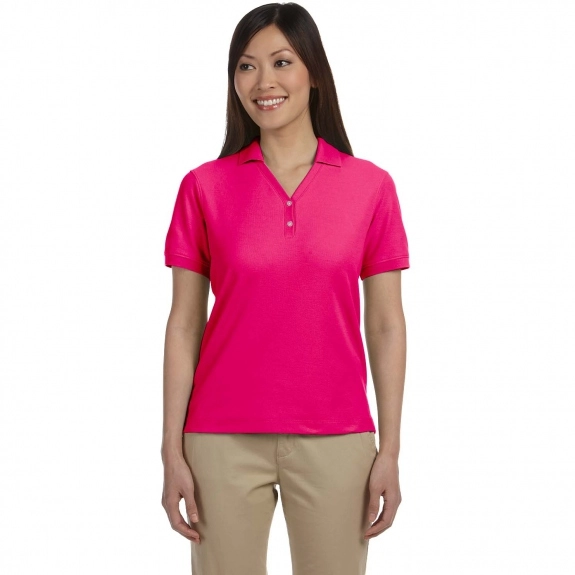 Raspberry Devon & Jones Pima Pique Short-Sleeve Custom Polo Shirt
