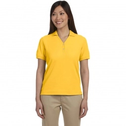 Sunray Yellow Devon & Jones Pima Pique Short-Sleeve Custom Polo Shirt