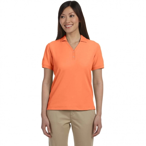 Tangerine Devon & Jones Pima Pique Short-Sleeve Custom Polo Shirt