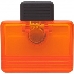 Orange Rectangle Memo Holder w/ Custom Magnet