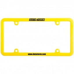 Yellow 4 Holes Universal Custom License Plate Frames
