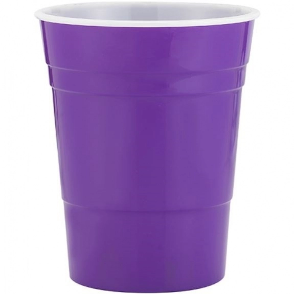 Purple Solo Cup Style Single Wall Promotional Tumbler