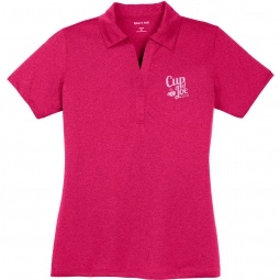 Pink Raspberry Sport-Tek Heather Contender Custom Polo Shirt