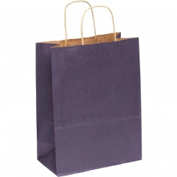 Purple Full Color Matte Finish Promotional Shopping Bag