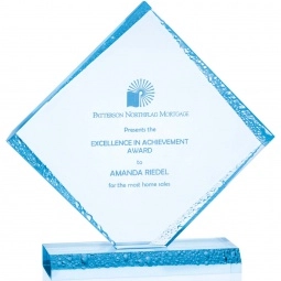 Blue Acrylic Diamond Ice Custom Acrylic Award