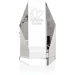 Jaffa Hexagonal Crystal Tower Promotional Award