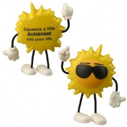 Yellow Sun Figure Promotional Stress Reliever