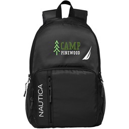 Black - Nautica Hold Fast Branded Logo Backpack