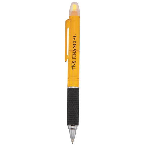 Translucent Yellow Sayre Promotional Pen & Custom Logo Highlighter