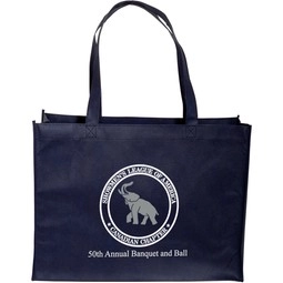 Promotional Non Woven Custom Tote Bags - 16"w x 12"h x 6"d with Logo