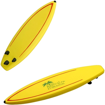 Yellow Surfboard Custom Stress Balls