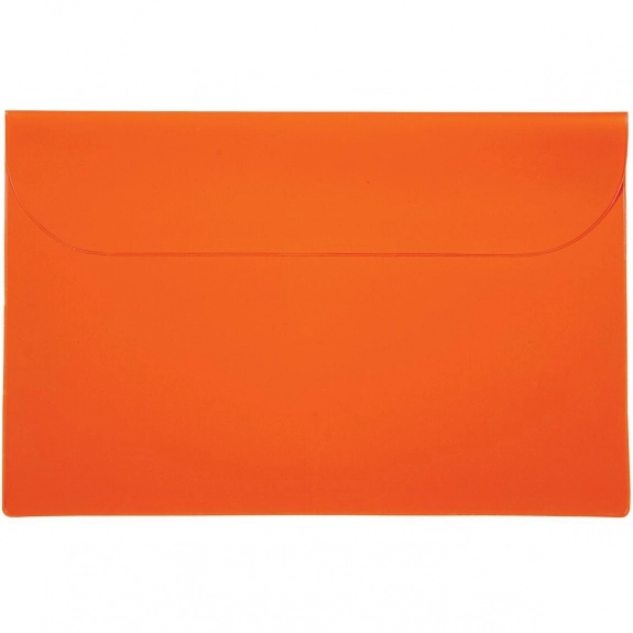 Orange Vinyl Underarm Custom Document Envelope