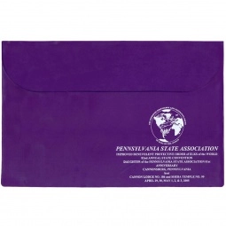 Purple Vinyl Underarm Custom Document Envelope