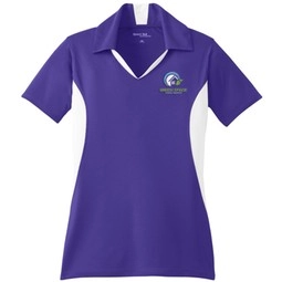 Purple/white Sport-Tek Micropique Sport-Wick Custom Polo Shirt - Women's