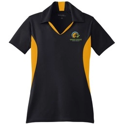 Black/gold Sport-Tek Micropique Sport-Wick Custom Polo Shirt - Women's