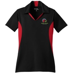 Black/True Red Sport-Tek Micropique Sport-Wick Custom Polo Shirt - Women's