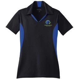 Black/True royal Sport-Tek Micropique Sport-Wick Custom Polo Shirt - Women'