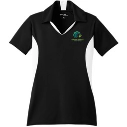 Black/white Sport-Tek Micropique Sport-Wick Custom Polo Shirt - Women's
