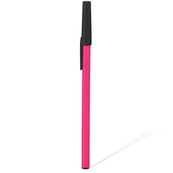 Pink / black Stick Custom Imprinted Pen