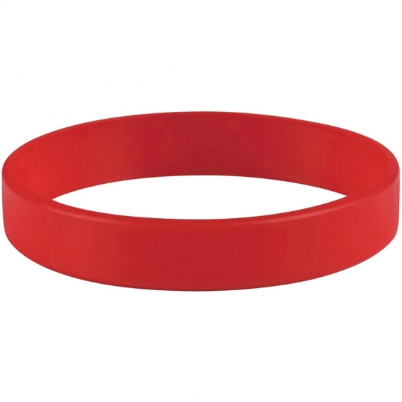 Red Tone-on-Tone Silicone Custom Wristband