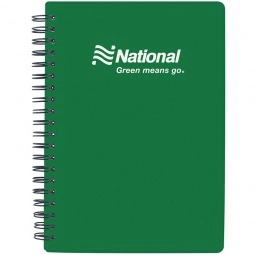 Green Pocket Buddy Promo Notebook w/ Zip-lock Pouch - 5"w x 7"h