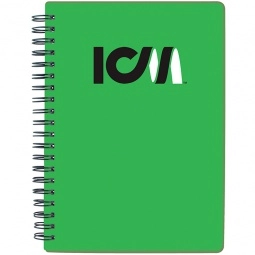 Lime Green Pocket Buddy Promo Notebook w/ Zip-lock Pouch - 5"w x 7"h