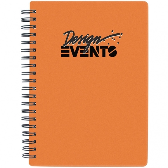 Orange Pocket Buddy Promo Notebook w/ Zip-lock Pouch - 5"w x 7"h