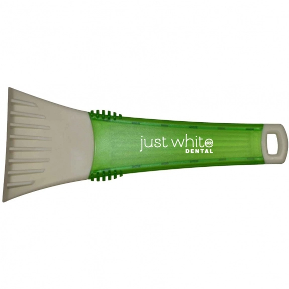 Translucent Lime Green Great Lakes Promotional Ice Scraper - 10"