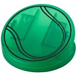 Translucent Green Tennis Ball Shaped Keep-It Custom Bag Clip