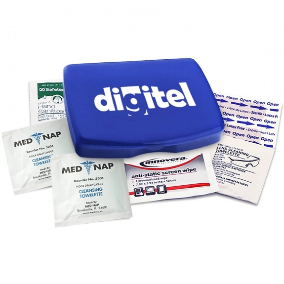 Translucent Blue Health & Safety Office Promotional Kit