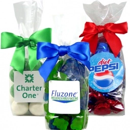 Clear Full Color Promotional Candy in Elegant Mug Stuffer Bag
