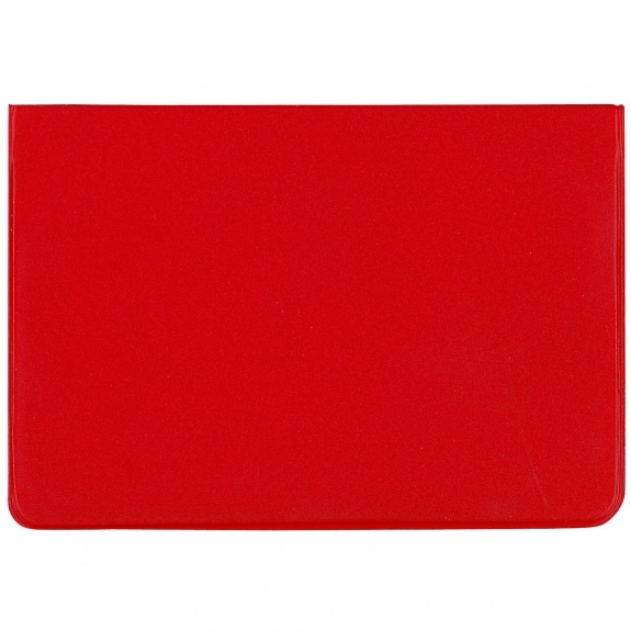 Red Jumbo Vinyl Fold-Over Custom Card Case