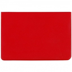 Red Jumbo Vinyl Fold-Over Custom Card Case