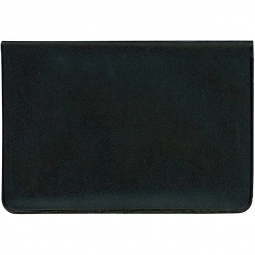 Black Jumbo Vinyl Fold-Over Custom Card Case