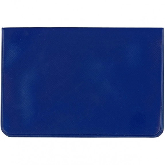 Royal Blue Jumbo Vinyl Fold-Over Custom Card Case
