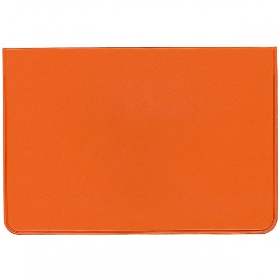 Orange Jumbo Vinyl Fold-Over Custom Card Case