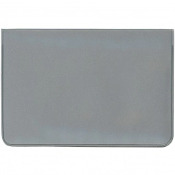 Silver Jumbo Vinyl Fold-Over Custom Card Case