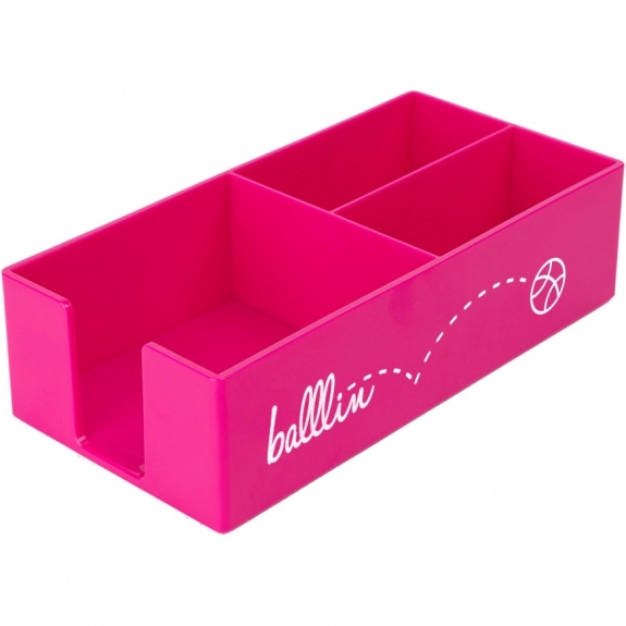 Pink Full Color Vibrant Desktop Custom Organizer