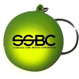 Green to Yellow Mood Stressball Keychain - Smiley Face