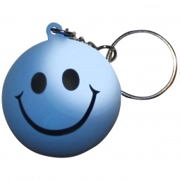 Blue to Light Blue Mood Stressball Keychain - Smiley Face
