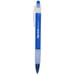 Frosted blue - Radiant Promotional Pen w/ Rubber Grip