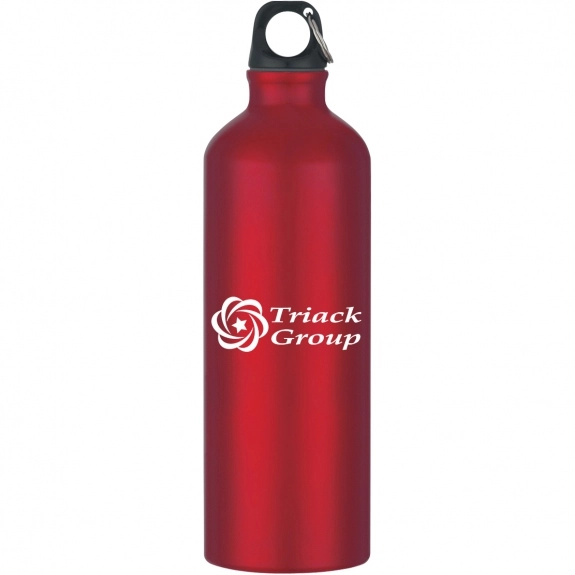 Red Aluminum Promotional Sports Bottle - 25 oz.