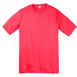 Hot Coral Sport-Tek Competitor Custom T-Shirt - Youth
