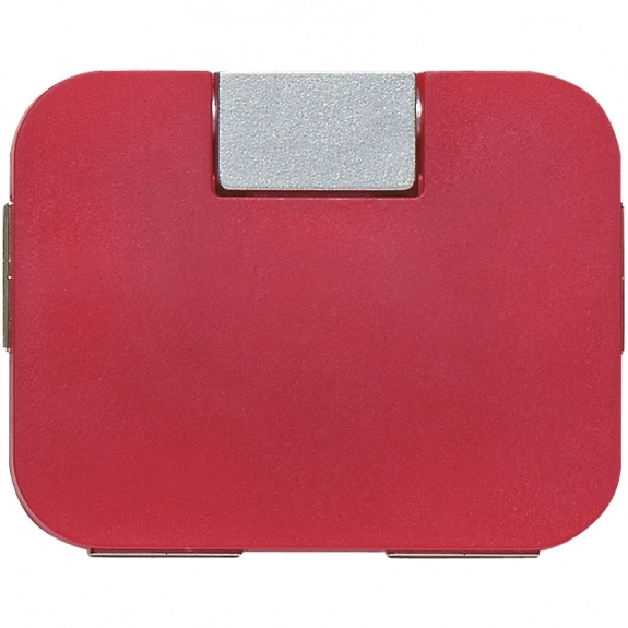 Red Full Color 4-Port Promotional USB Hubs